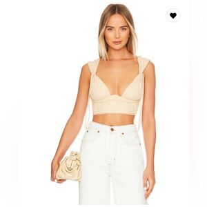 Camila Coelho Nova Top in Pastel Peach